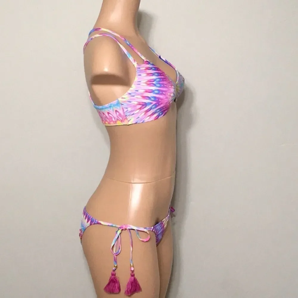 PILYQ Modeea bikini with reversible top. S-top/M-bottom. NWT